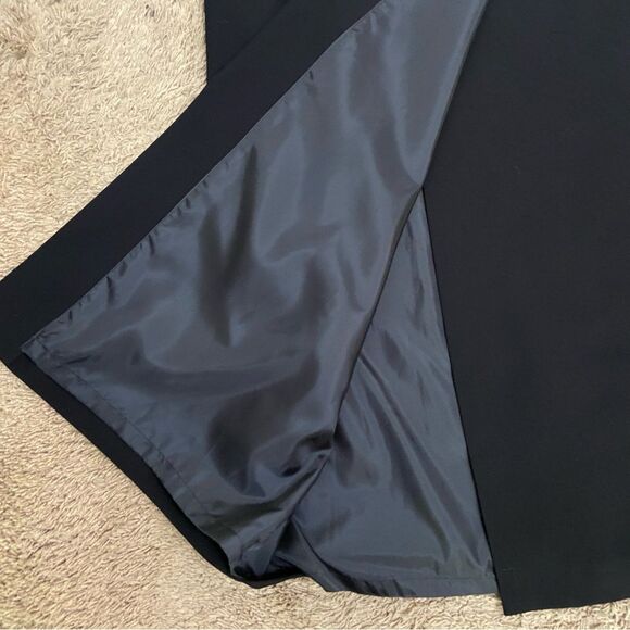 Liz Claiborne Black Maxi Wrap Skirt size 12 Capsule Wardrobe Classic Minimalist - Picture 4 of 10